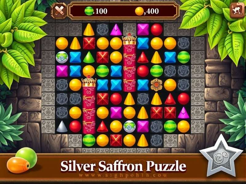 Silver Saffron Puzzle gameplay screenshot